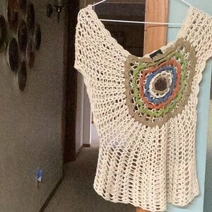 Crochet sleeveless top